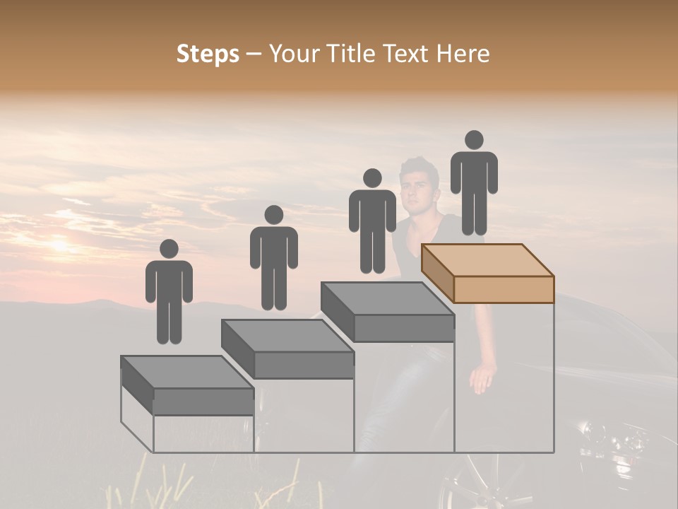 Transport Sunset Field PowerPoint Template