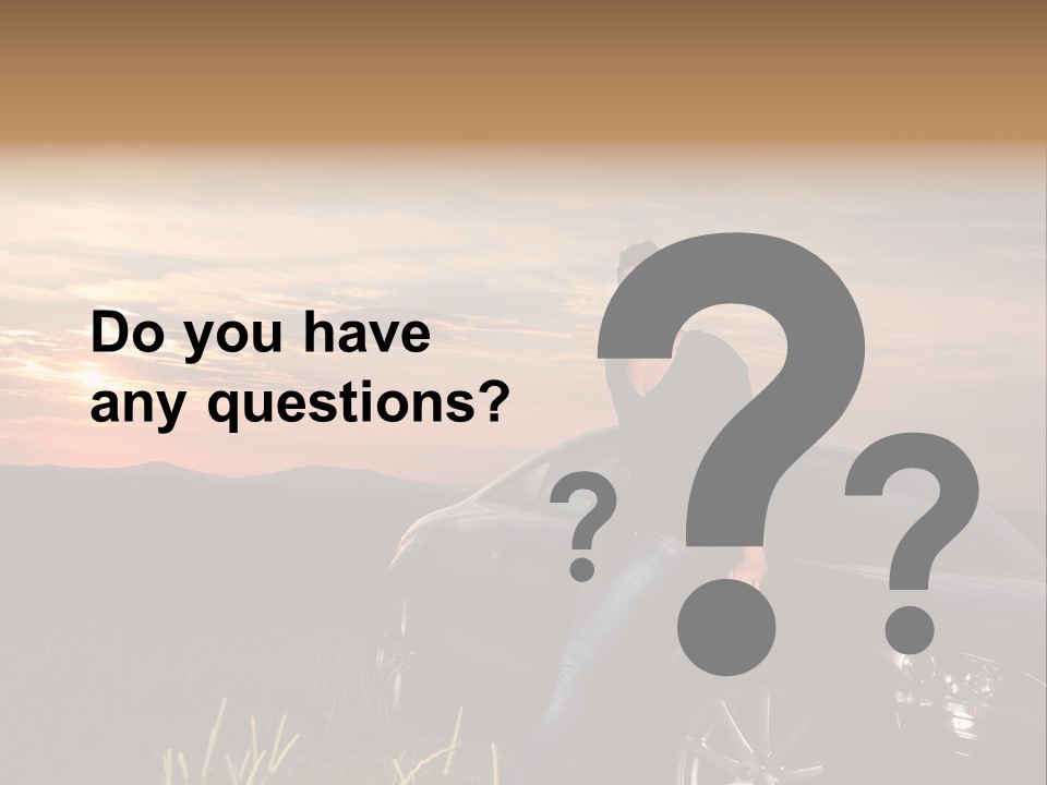 Transport Sunset Field PowerPoint Template