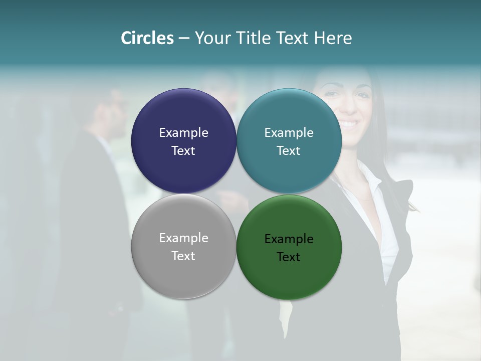 A Woman Standing In Front Of A Man In A Suit PowerPoint Template