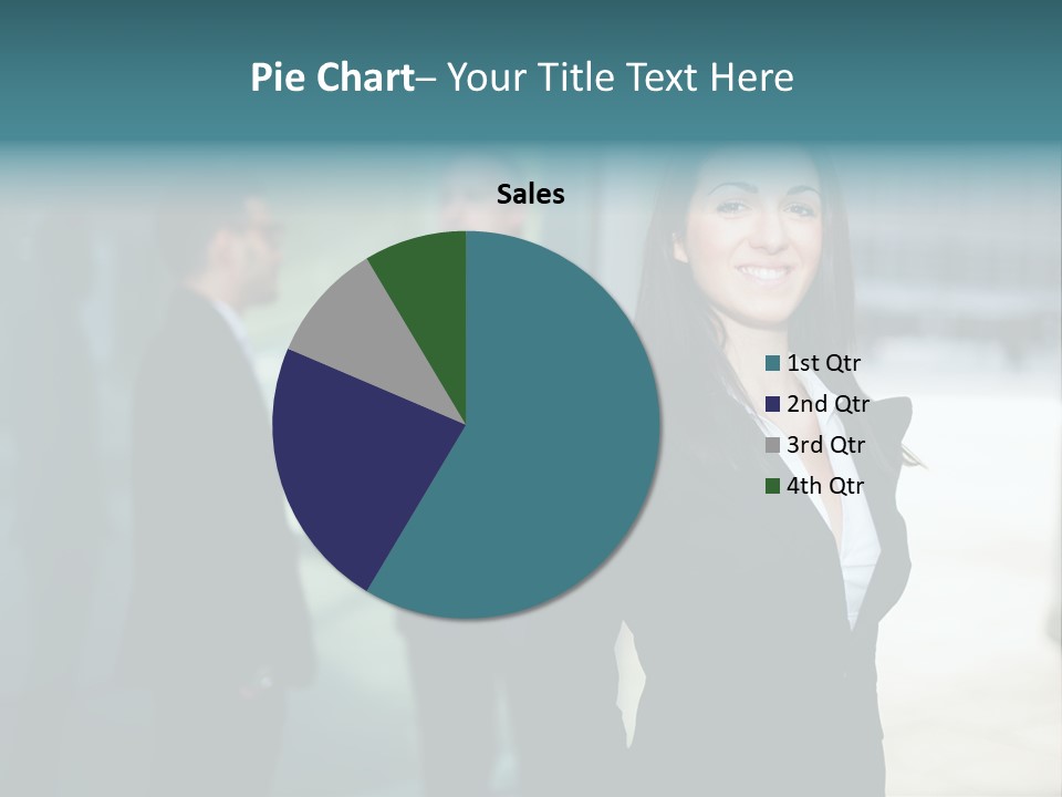 A Woman Standing In Front Of A Man In A Suit PowerPoint Template