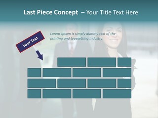 A Woman Standing In Front Of A Man In A Suit PowerPoint Template