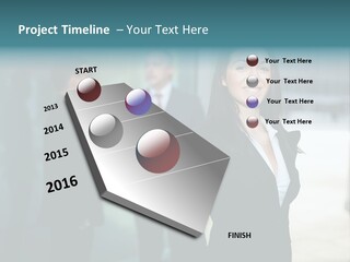 A Woman Standing In Front Of A Man In A Suit PowerPoint Template
