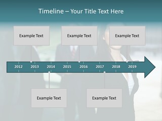 A Woman Standing In Front Of A Man In A Suit PowerPoint Template