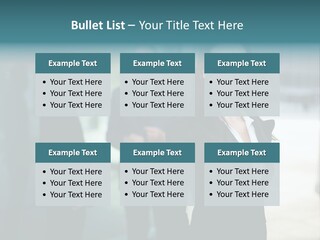 A Woman Standing In Front Of A Man In A Suit PowerPoint Template
