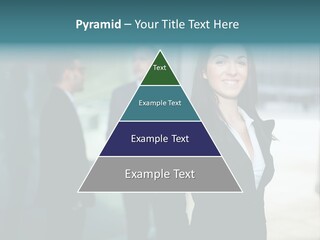 A Woman Standing In Front Of A Man In A Suit PowerPoint Template
