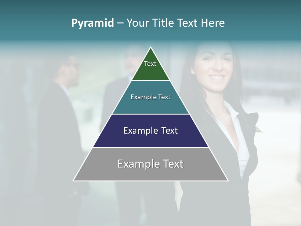 A Woman Standing In Front Of A Man In A Suit PowerPoint Template