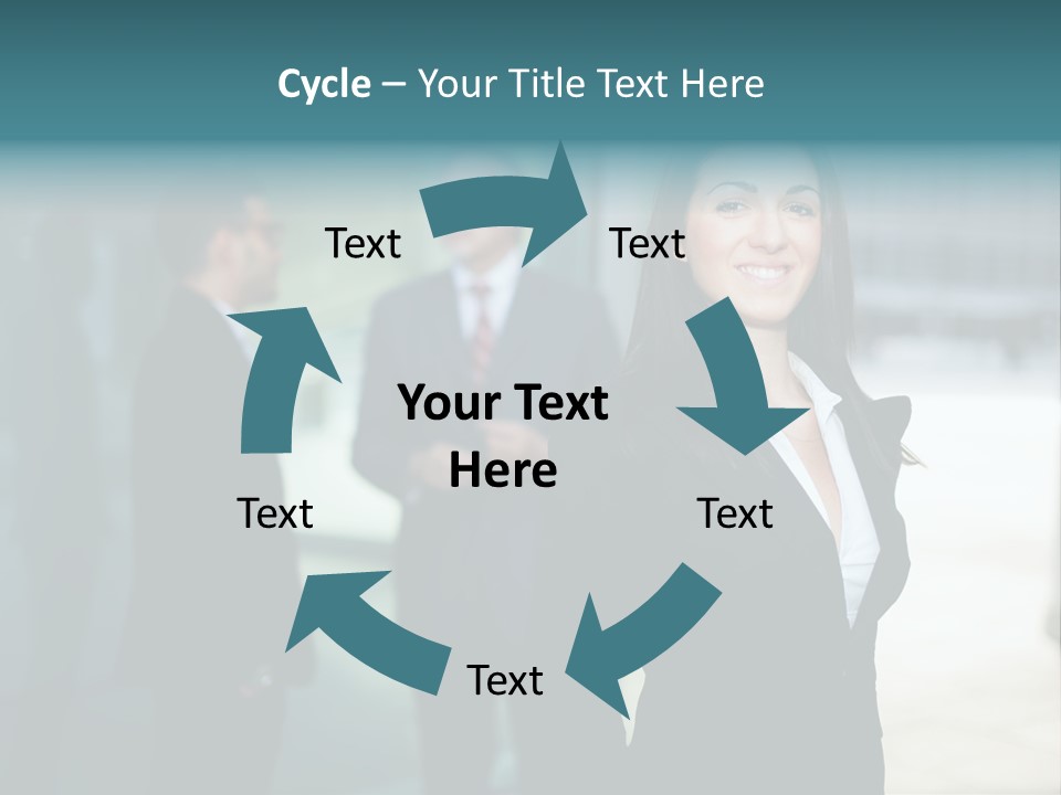 A Woman Standing In Front Of A Man In A Suit PowerPoint Template