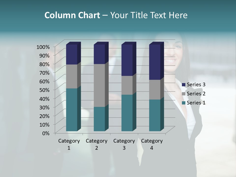 A Woman Standing In Front Of A Man In A Suit PowerPoint Template