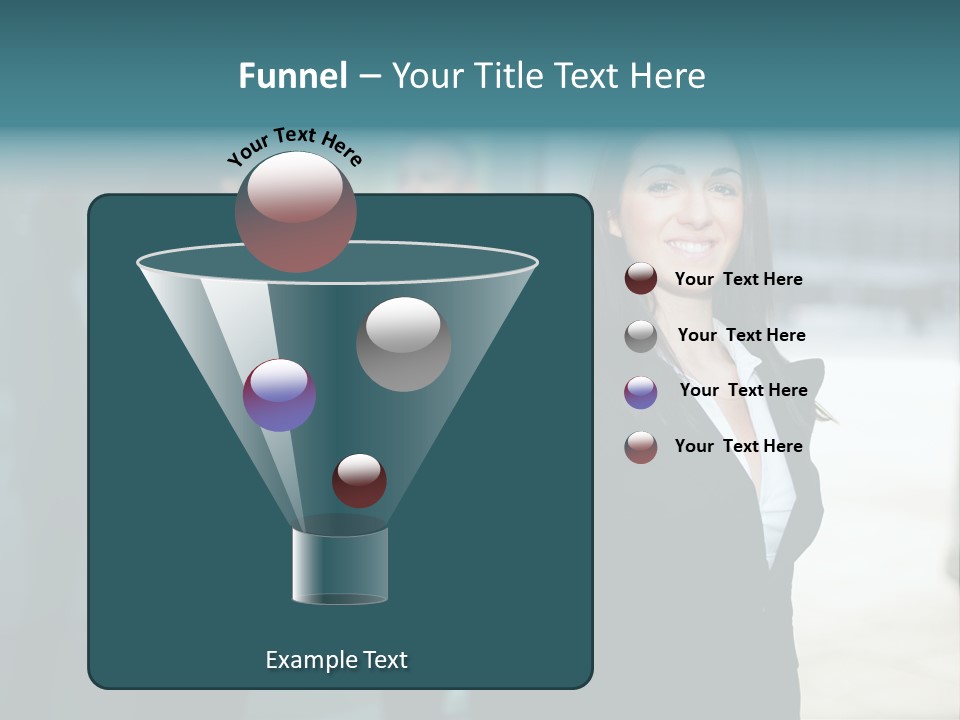 A Woman Standing In Front Of A Man In A Suit PowerPoint Template