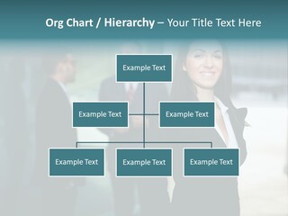A Woman Standing In Front Of A Man In A Suit PowerPoint Template