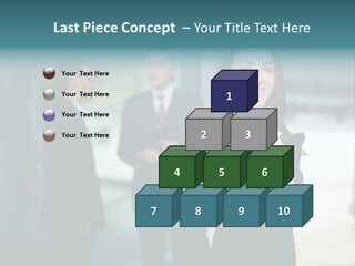 A Woman Standing In Front Of A Man In A Suit PowerPoint Template