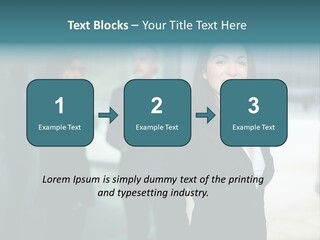 A Woman Standing In Front Of A Man In A Suit PowerPoint Template
