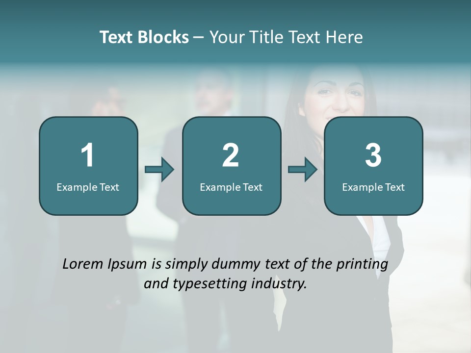 A Woman Standing In Front Of A Man In A Suit PowerPoint Template
