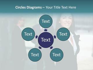 A Woman Standing In Front Of A Man In A Suit PowerPoint Template