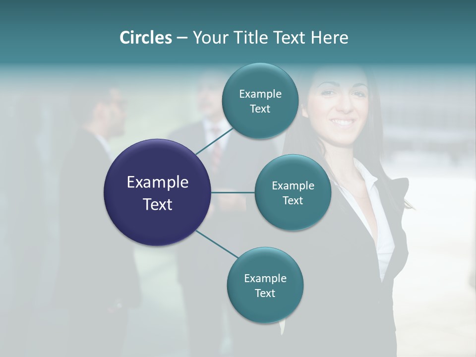 A Woman Standing In Front Of A Man In A Suit PowerPoint Template