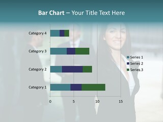 A Woman Standing In Front Of A Man In A Suit PowerPoint Template