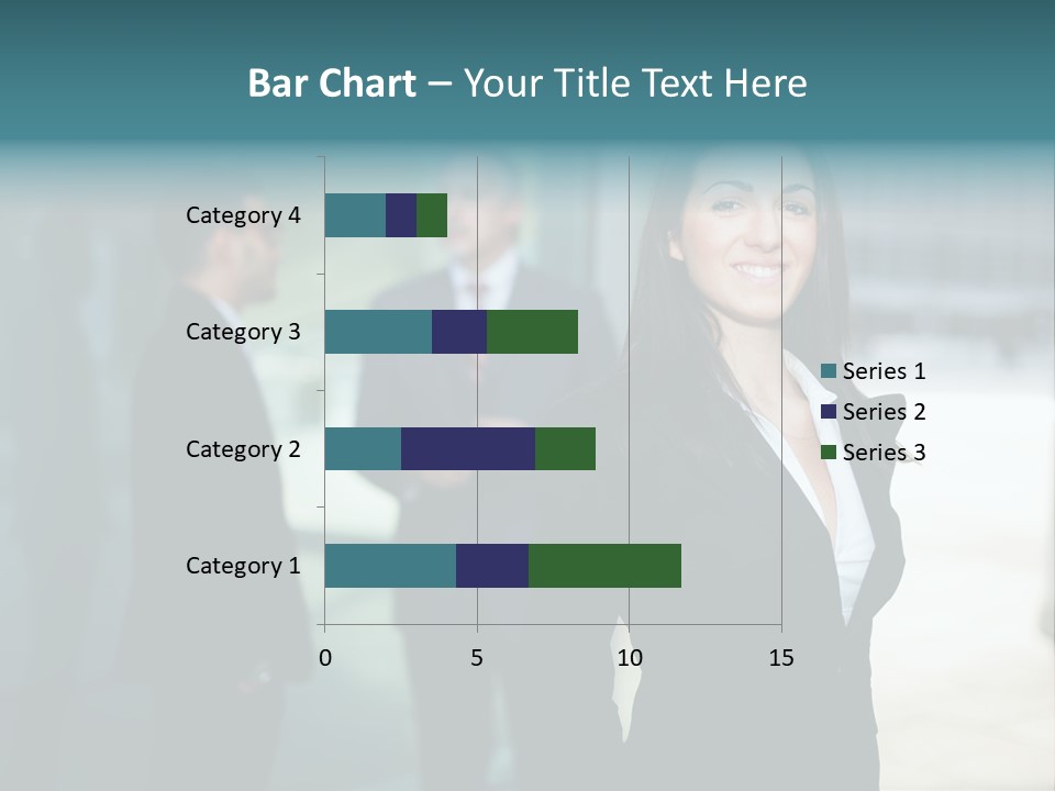 A Woman Standing In Front Of A Man In A Suit PowerPoint Template