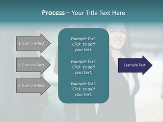A Woman Standing In Front Of A Man In A Suit PowerPoint Template