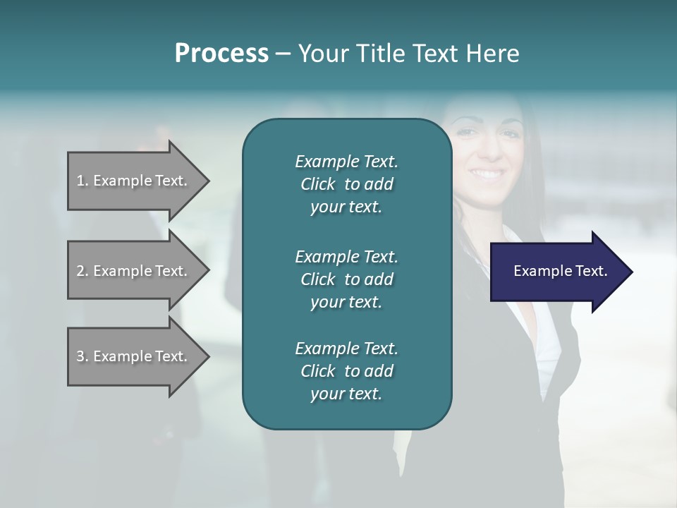 A Woman Standing In Front Of A Man In A Suit PowerPoint Template