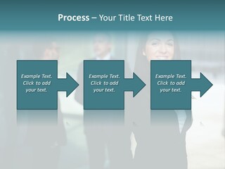 A Woman Standing In Front Of A Man In A Suit PowerPoint Template
