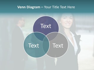 A Woman Standing In Front Of A Man In A Suit PowerPoint Template
