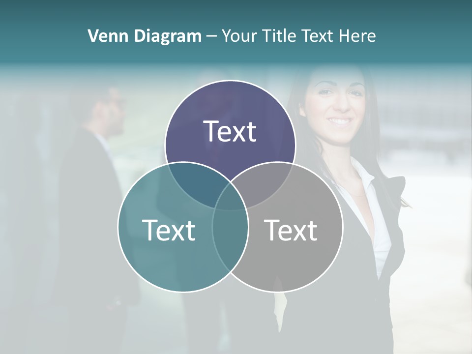 A Woman Standing In Front Of A Man In A Suit PowerPoint Template