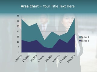 A Woman Standing In Front Of A Man In A Suit PowerPoint Template