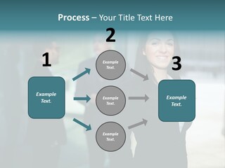 A Woman Standing In Front Of A Man In A Suit PowerPoint Template