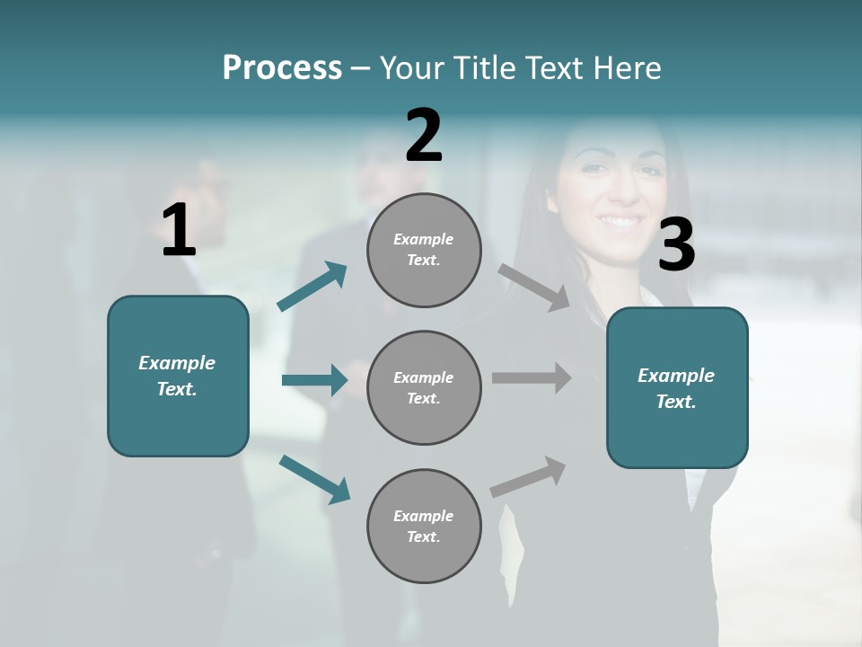 A Woman Standing In Front Of A Man In A Suit PowerPoint Template