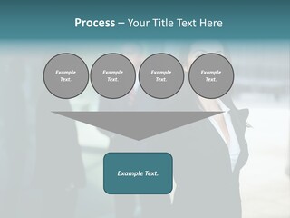 A Woman Standing In Front Of A Man In A Suit PowerPoint Template