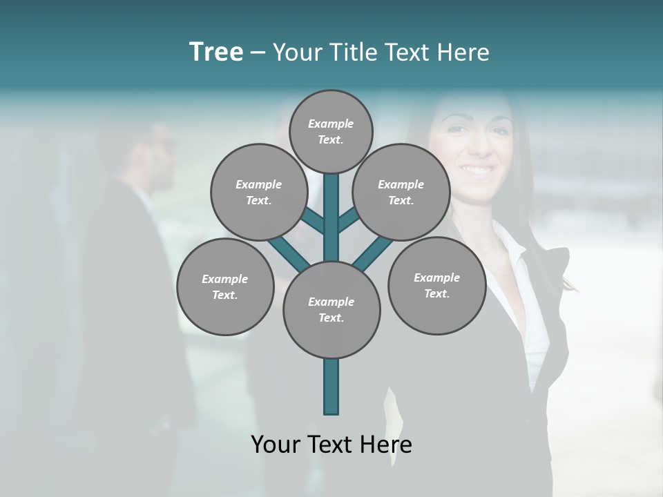 A Woman Standing In Front Of A Man In A Suit PowerPoint Template