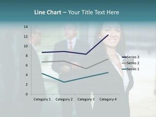 A Woman Standing In Front Of A Man In A Suit PowerPoint Template