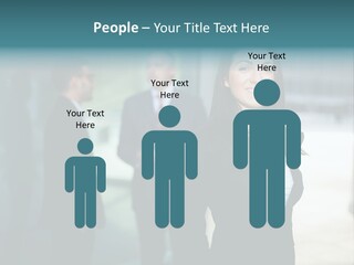 A Woman Standing In Front Of A Man In A Suit PowerPoint Template