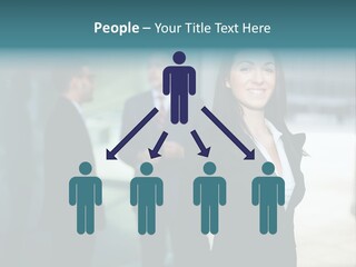 A Woman Standing In Front Of A Man In A Suit PowerPoint Template