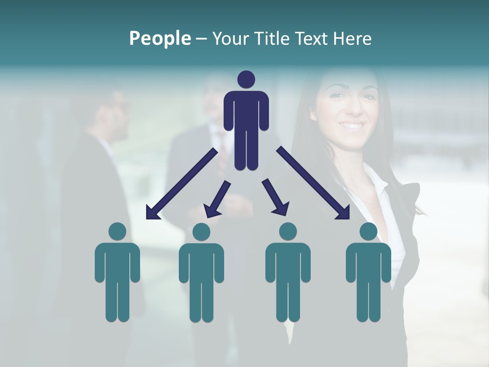 A Woman Standing In Front Of A Man In A Suit PowerPoint Template