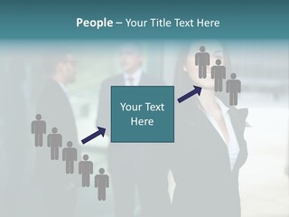 A Woman Standing In Front Of A Man In A Suit PowerPoint Template
