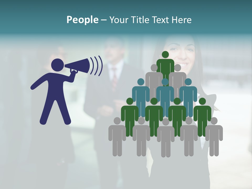 A Woman Standing In Front Of A Man In A Suit PowerPoint Template