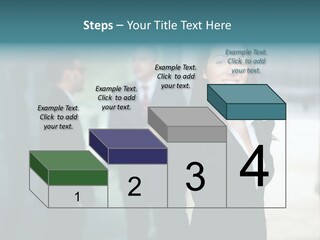 A Woman Standing In Front Of A Man In A Suit PowerPoint Template