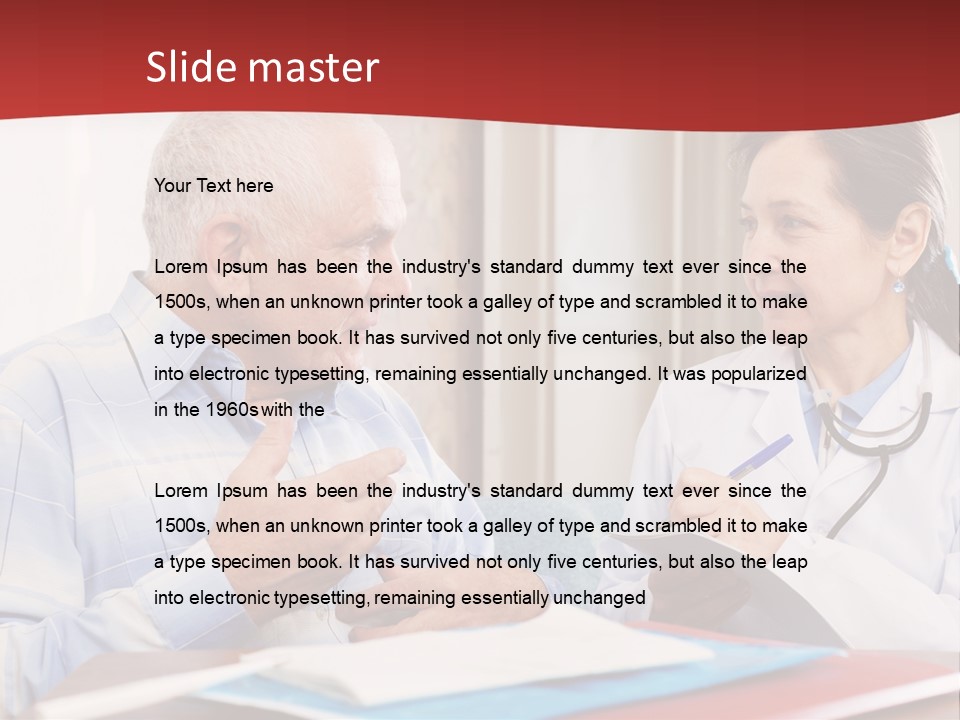 Practitioner Horizontal Man PowerPoint Template