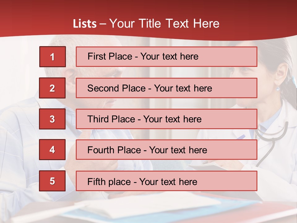 Practitioner Horizontal Man PowerPoint Template