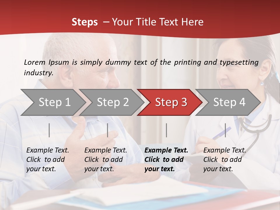 Practitioner Horizontal Man PowerPoint Template