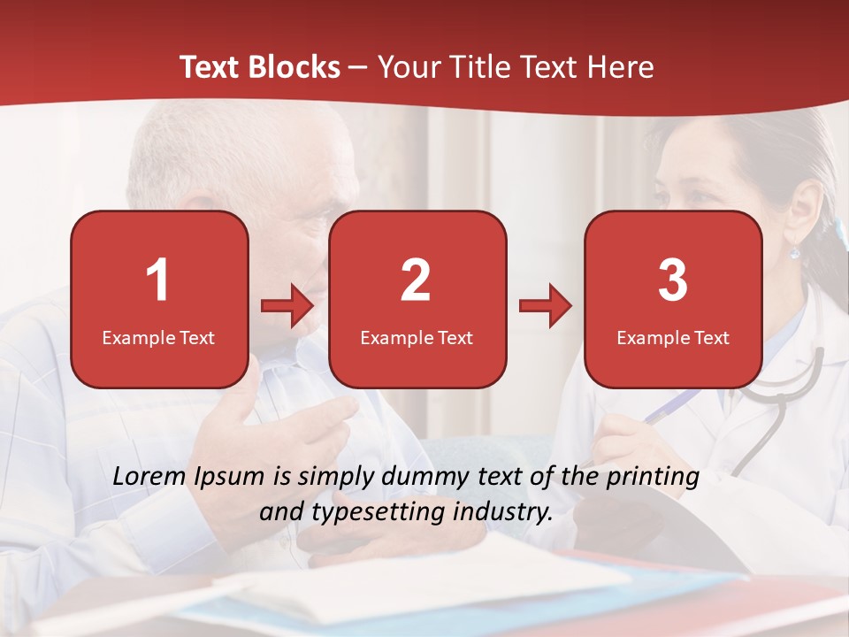Practitioner Horizontal Man PowerPoint Template