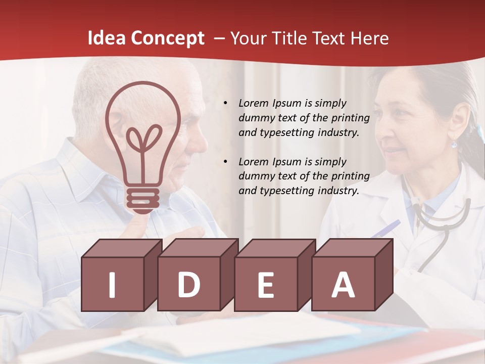 Practitioner Horizontal Man PowerPoint Template