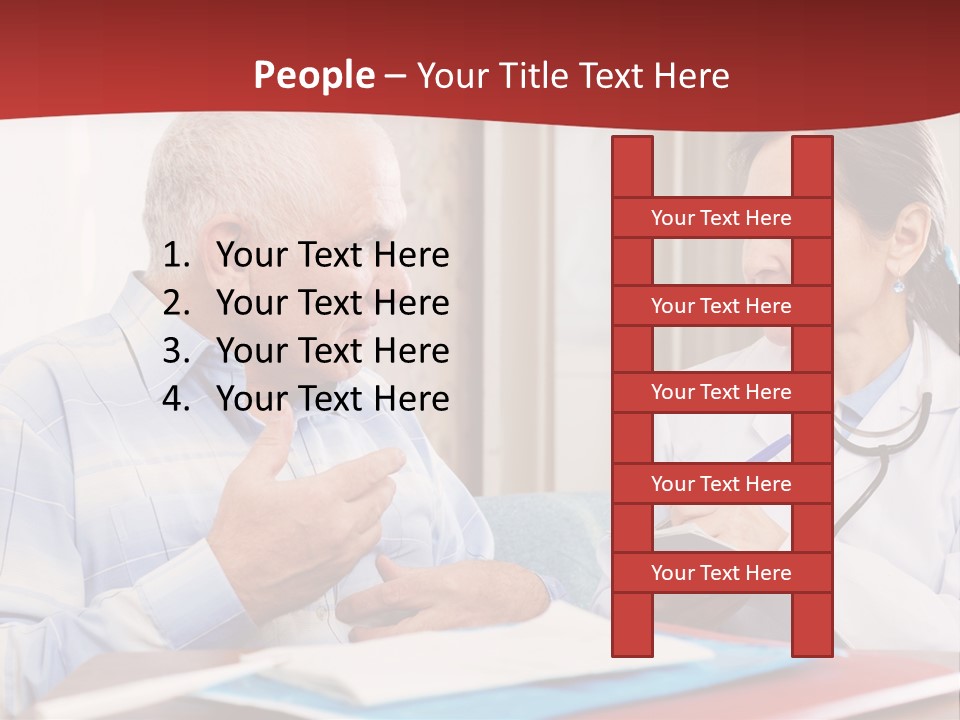 Practitioner Horizontal Man PowerPoint Template