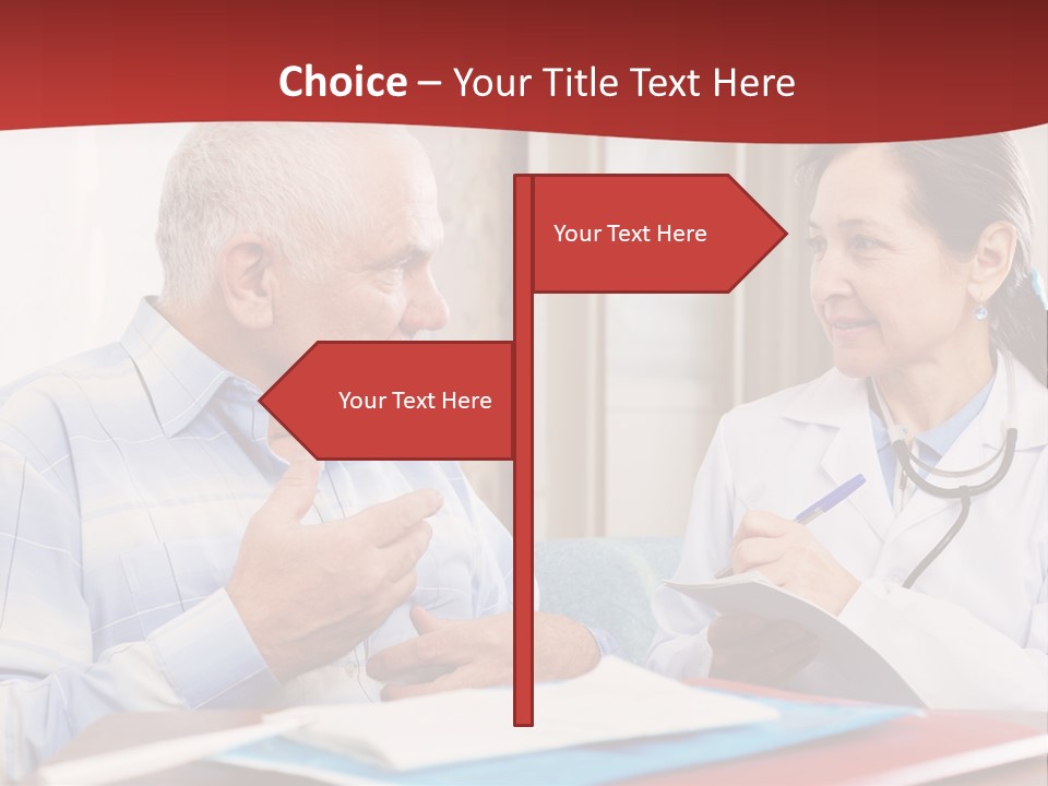 Practitioner Horizontal Man PowerPoint Template