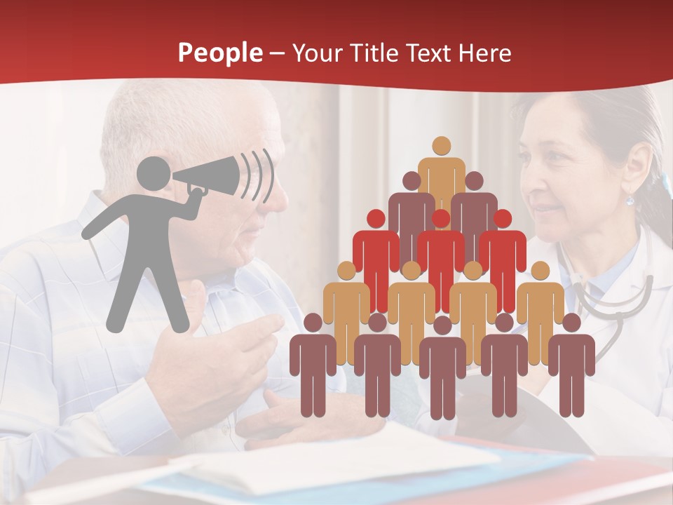 Practitioner Horizontal Man PowerPoint Template