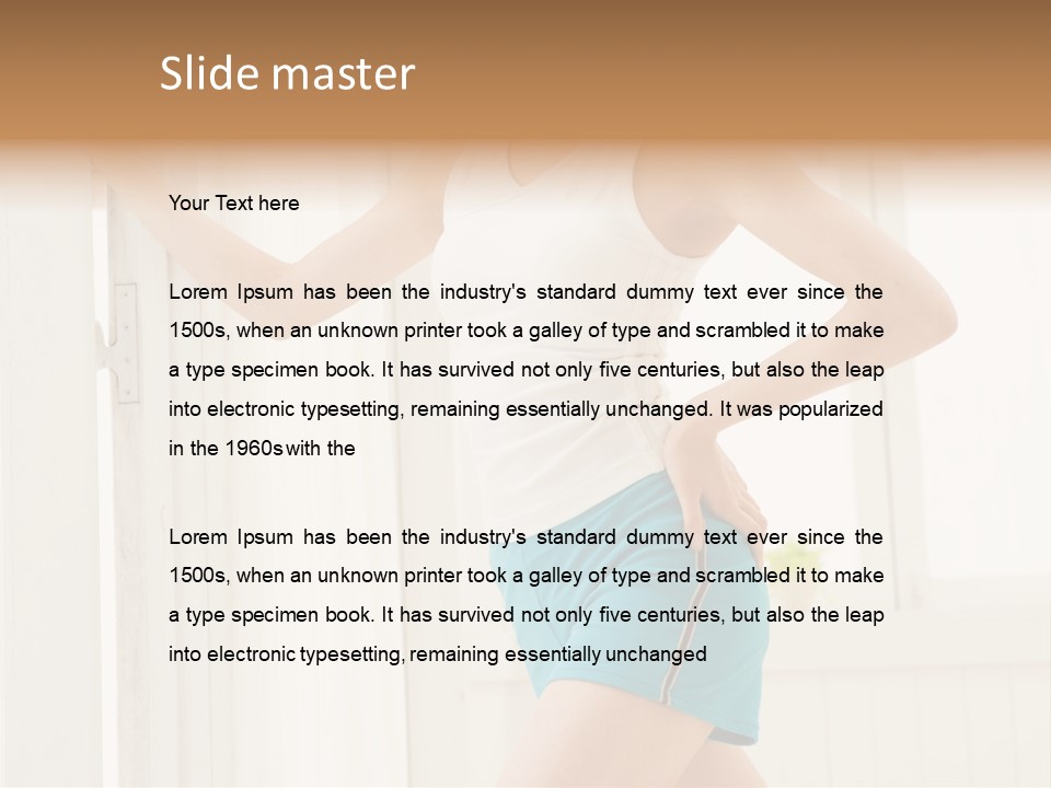 Fitness Aching Relaxation PowerPoint Template