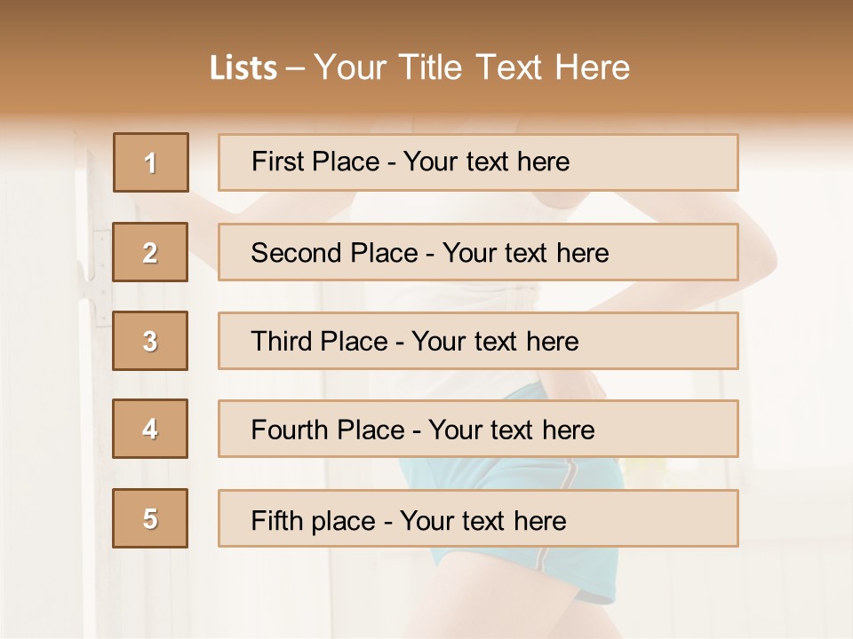 Fitness Aching Relaxation PowerPoint Template