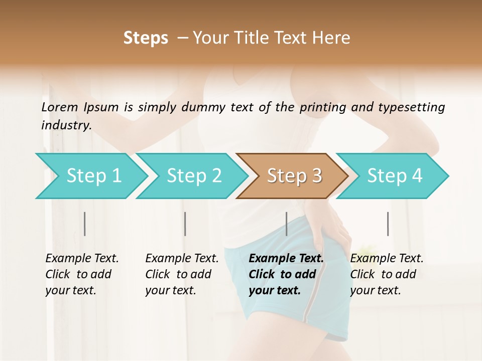 Fitness Aching Relaxation PowerPoint Template