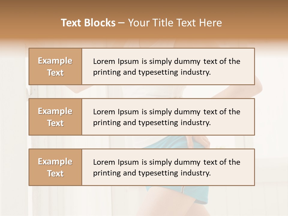 Fitness Aching Relaxation PowerPoint Template
